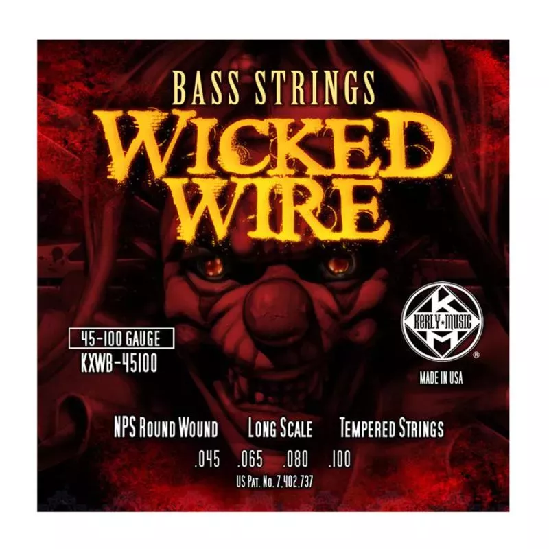 KERLY KXWB-45100 Wicked Wire Nickel Plated Steel Tempered струны для бас-гитары