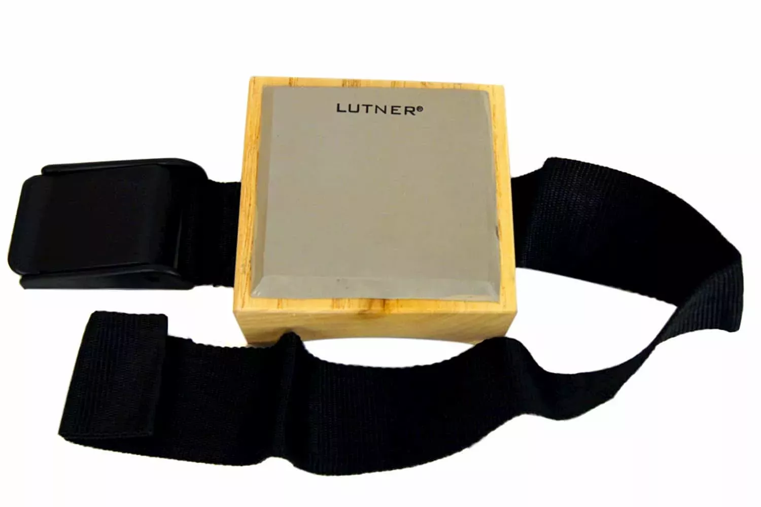 Lutner FS1 Тренировочный пэд на ремне для барабанщика, квадратный, белая резина