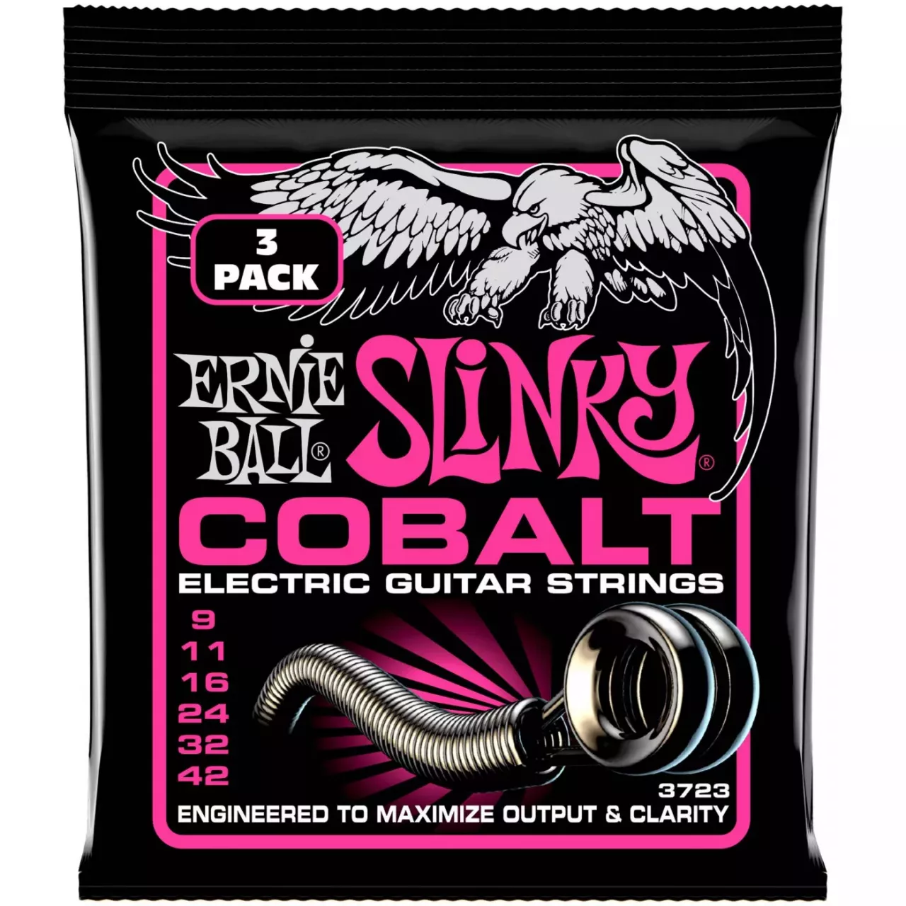 ERNIE BALL 3723 струны для эл.гитары Super SlinkyCobalt (9-42)