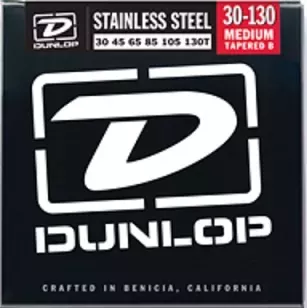 DUNLOP DBS30130T Stainless Steel Medium 6T струны для бас гитары