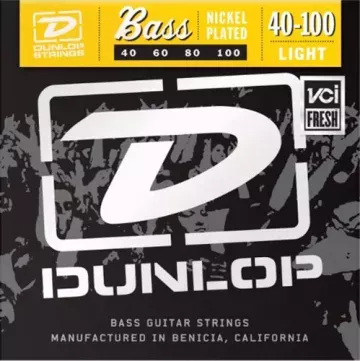 DUNLOP DBS40100 Stainless Steel Light струны для бас гитары 