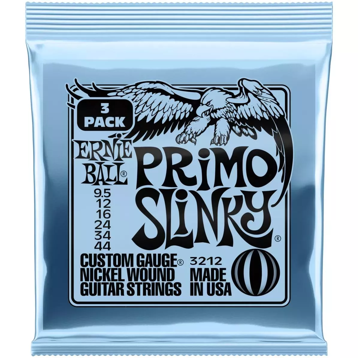 ERNIE BALL 3212 струны Nickel Wound Primo Slinky (9.5-44)