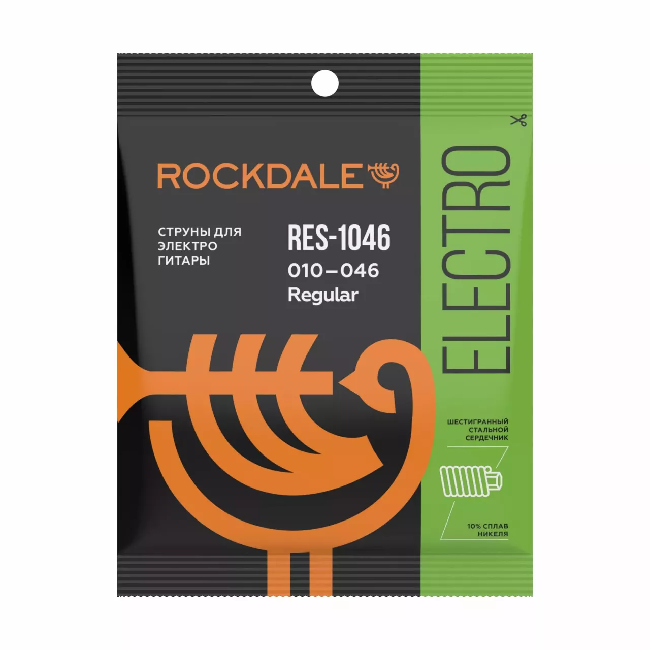 ROCKDALE RES-1046 струны для электрогитары, никелированная сталь