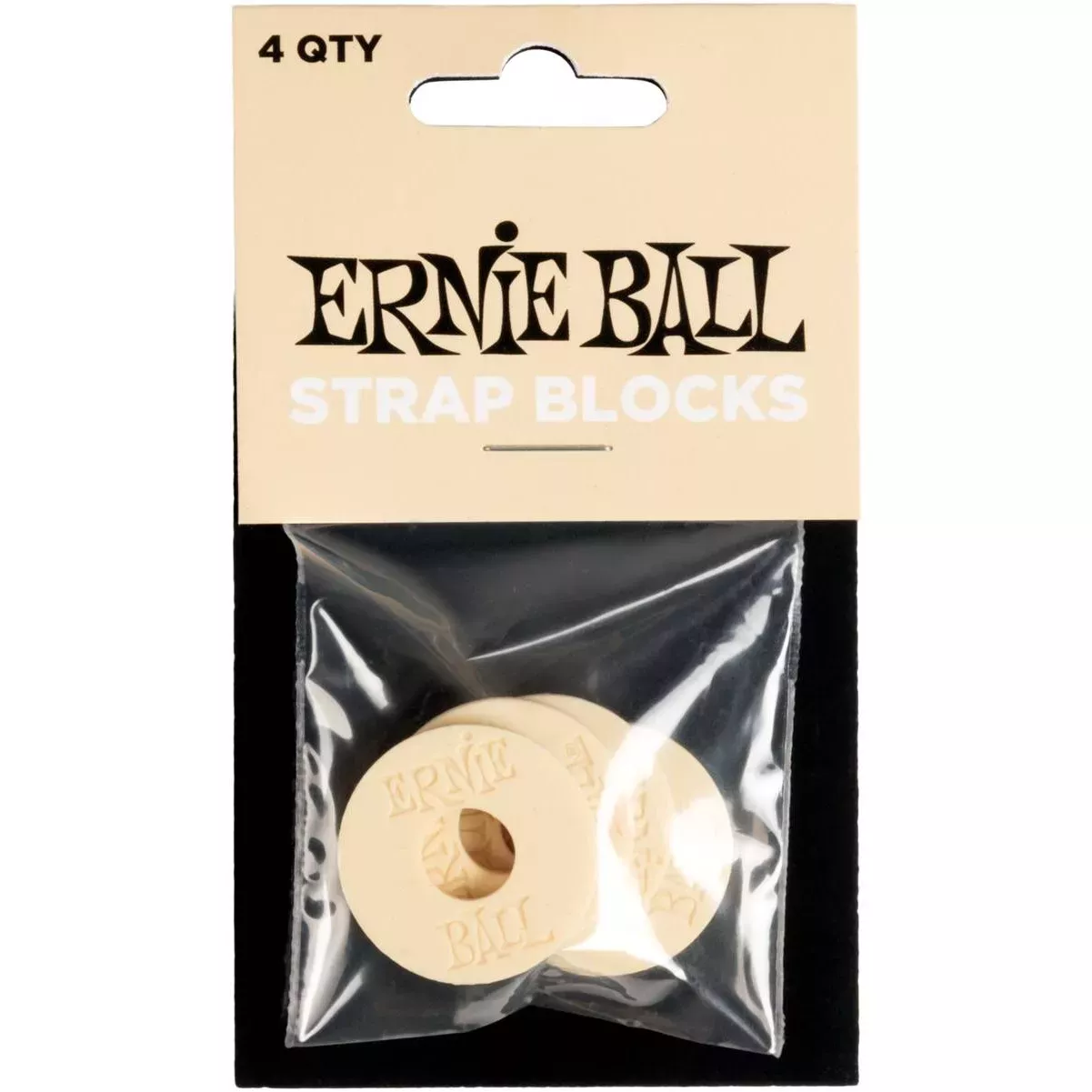 ERNIE BALL 5624 фиксаторы ремня (страплок), 4 шт., цвет бежевый