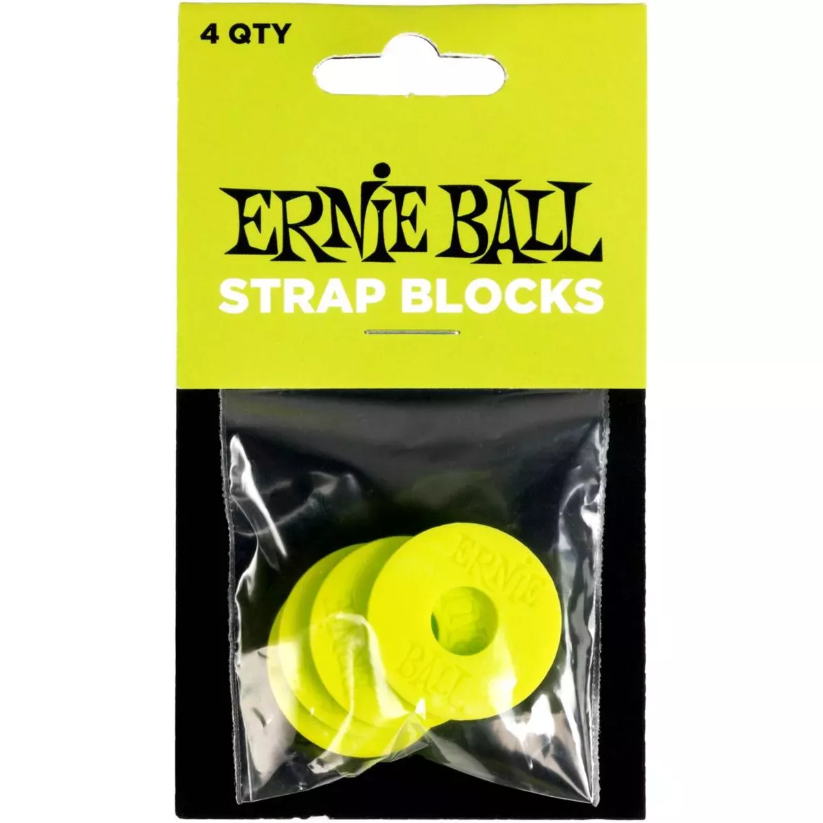 ERNIE BALL 5622 фиксаторы ремня (страплок), 4 шт., цвет салатовый