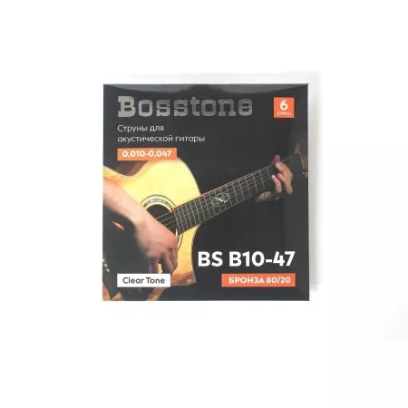 Bosstone Clear Tone BS B10-47 Струны для акустической гитары бронза 