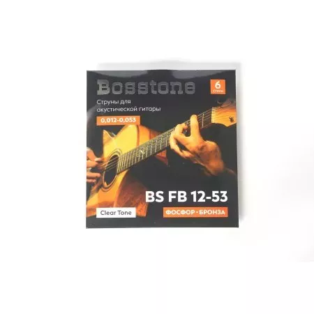 Bosstone Clear Tone BS FB12-53 Струны для акустической гитары  фосфор бронза калибр