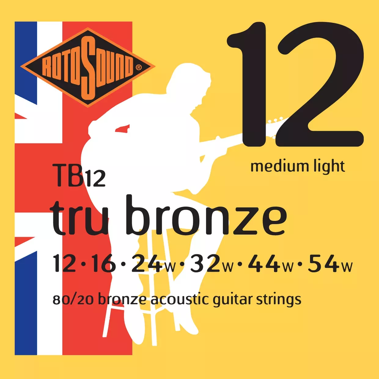 ROTOSOUND TB12 STRINGS 80/20 BRONZE струны для акустической гитары