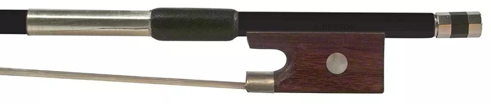 ANTON BRETON AB-110BK Brazilwood Student Violin Bow 1/2 Black смычок для скрипки, круглая трость