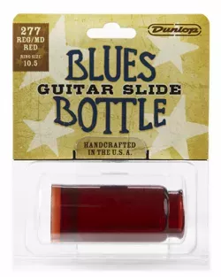 DUNLOP 277RED Medium Blues Bottle® слайд, огнеупорное стекло, средний, красный