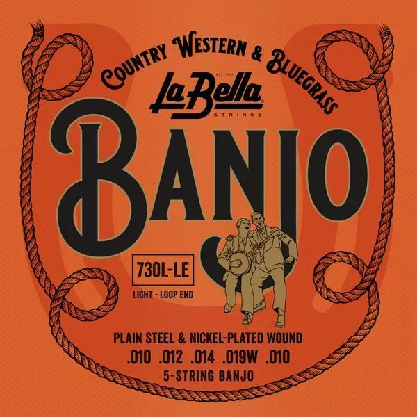 La Bella 730L-LE Banjo Комплект струн для 5-струнного банджо, нерж.сталь, 10-10 La Bella 730L-LE Banjo Комплект струн для 5-струнного банджо, нерж.сталь, 10-10