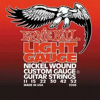 ERNIE BALL 2208 - струны для эл.гитары Nickel Wound Light (11-52) ERNIE BALL 2208 - струны для эл.гитары Nickel Wound Light (11-52)