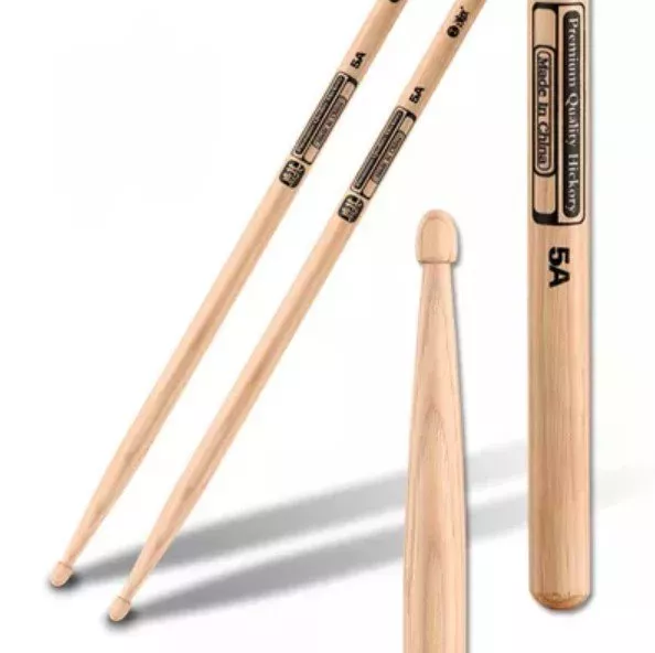 HUN 10103001 Natural Series QI 5A Барабанные палочки, орех гикори, деревянный наконечник HUN 10103001 Natural Series QI 5A Барабанные палочки, орех гикори, деревянный наконечник