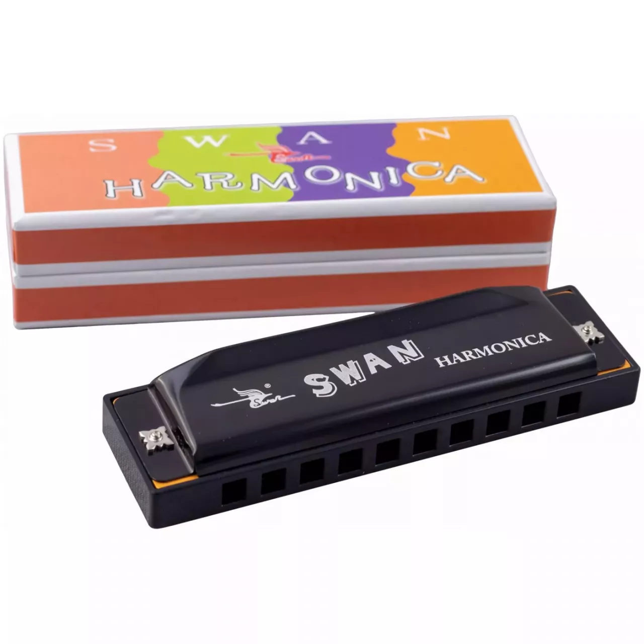 SWAN SW1020-4-BK диатоническая губная гармошка SWAN SW1020-4-BK диатоническая губная гармошка