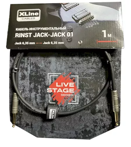 Xline Cables RINST JACK-JACK 01 Кабель инструментальный 2xJack 6,35mm mono длина 1м Xline Cables RINST JACK-JACK 01 Кабель инструментальный 2xJack 6,35mm mono длина 1м