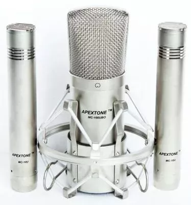 Apextone MP-01 набор конденсаторных микрофонов, 3 шт. Apextone MP-01 набор конденсаторных микрофонов, 3 шт.