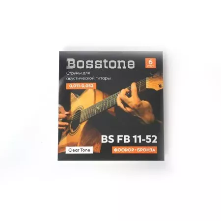 Bosstone Clear Tone BS FB11-52 Струны для акустической гитары фосфор бронза калибр Bosstone Clear Tone BS FB11-52 Струны для акустической гитары фосфор бронза калибр