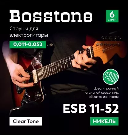 Bosstone Clear Tone ESB 11-52 Струны для электрогитары никель калибр 0.011-0.052