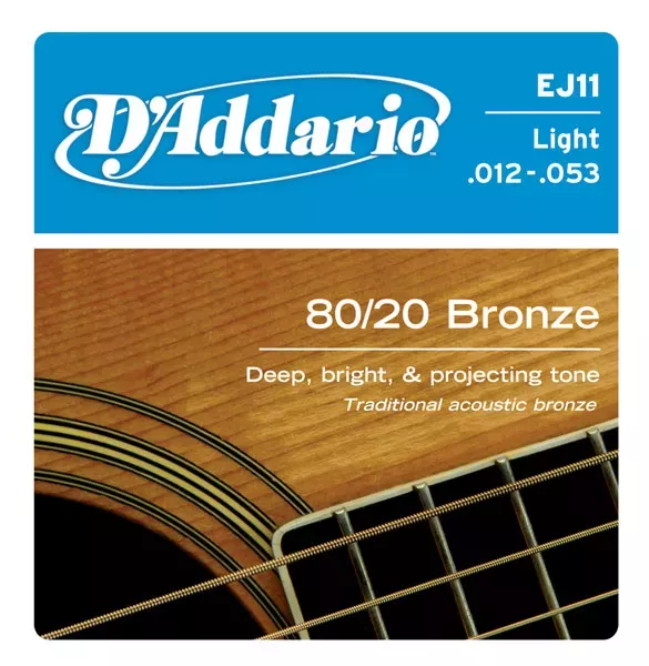 D'ADDARIO EJ11 Набор 6 струн для гитары акустик D'ADDARIO EJ11 Набор 6 струн для гитары акустик