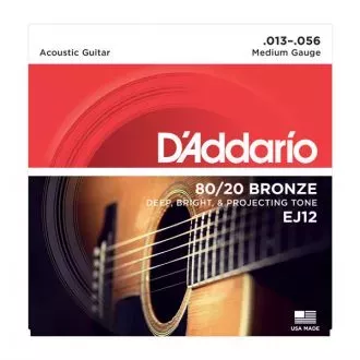 D'ADDARIO EJ12 Набор 6 струн для гитары акустик бронза D'ADDARIO EJ12 Набор 6 струн для гитары акустик бронза
