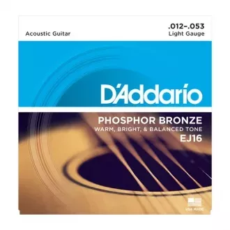 D'ADDARIO EJ16 Набор 6 струн для гитары акустик D'ADDARIO EJ16 Набор 6 струн для гитары акустик