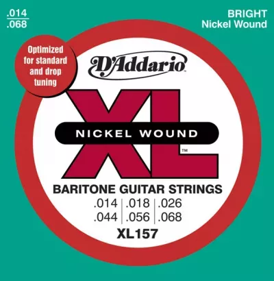 D'ADDARIO EXL157 Набор 6 струн для гитары электро баритон, никель