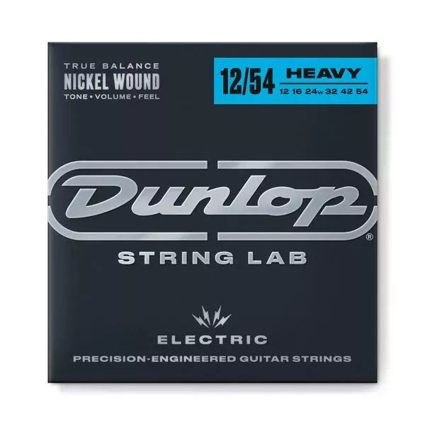 Dunlop DEN1254 Струн для электрогитары, никелированные, 12-54 Dunlop DEN1254 Струн для электрогитары, никелированные, 12-54