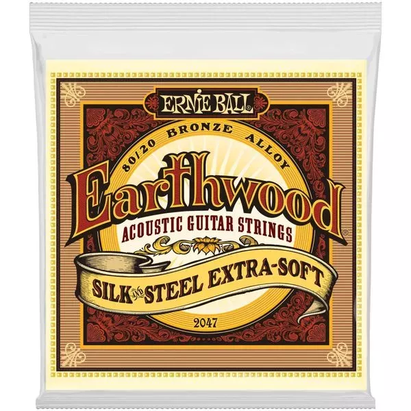 ERNIE BALL 2047 - струны для акуст.гитары Silk & Steel Extra Soft (10-14-20w-28-40-50) ERNIE BALL 2047 - струны для акуст.гитары Silk & Steel Extra Soft (10-14-20w-28-40-50)