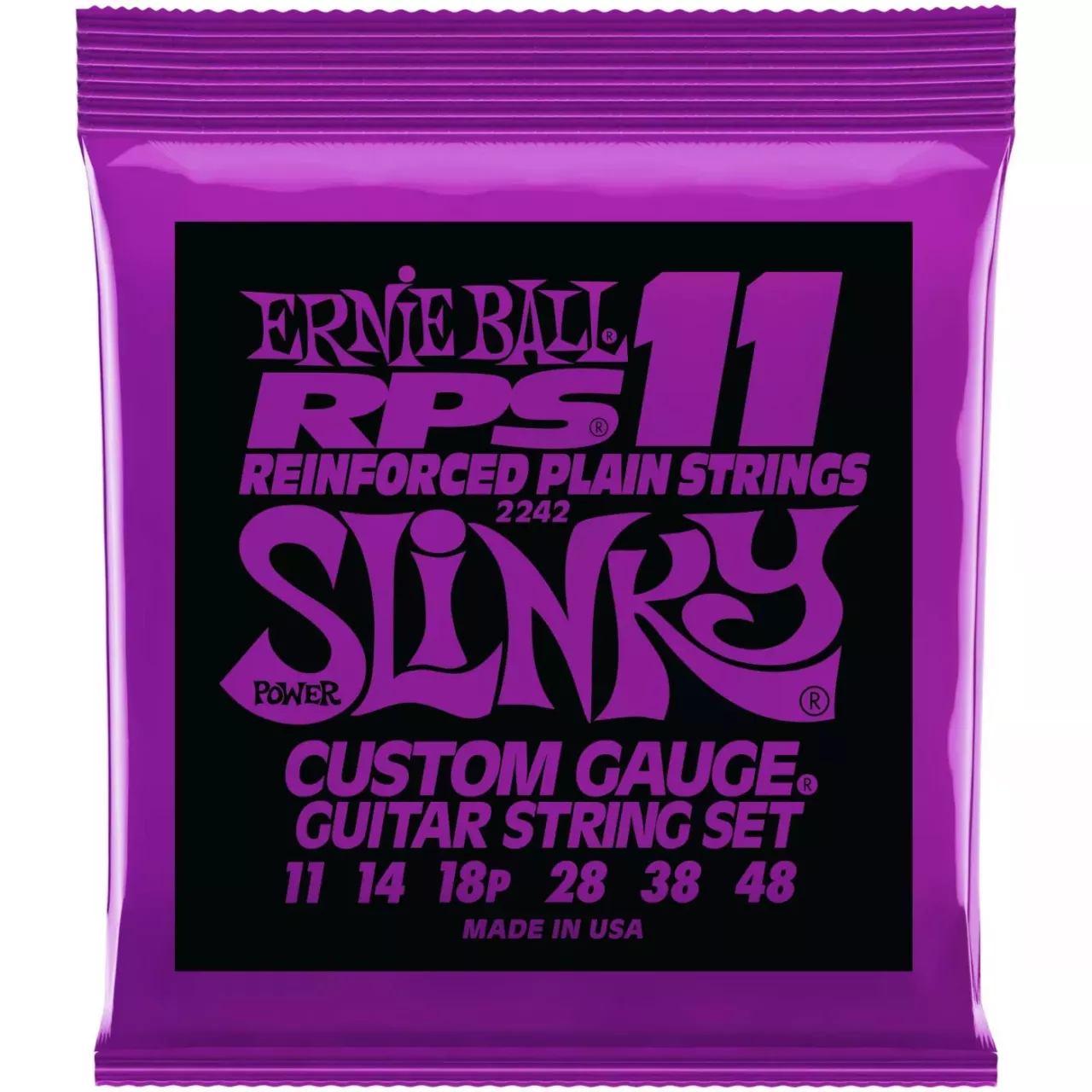 ERNIE BALL 2242 струны для электрогитары RPS11 Power Slinky 11-48