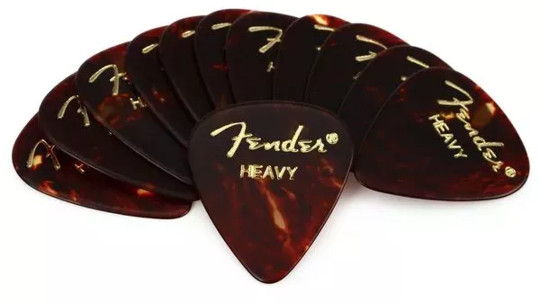 Fender 351 Classic Celluloid Heavy Медиатор для гитары Fender 351 Classic Celluloid Heavy Медиатор для гитары