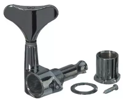 FIRE&STONE Machineheads E-Bass колки для бас-гитары закрытые, хром, 4 в линию FIRE&STONE Machineheads E-Bass колки для бас-гитары закрытые, хром, 4 в линию