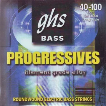 GHS L8000 Progressives Light 40-100 струны для бас-гитары GHS L8000 Progressives Light 40-100 струны для бас-гитары