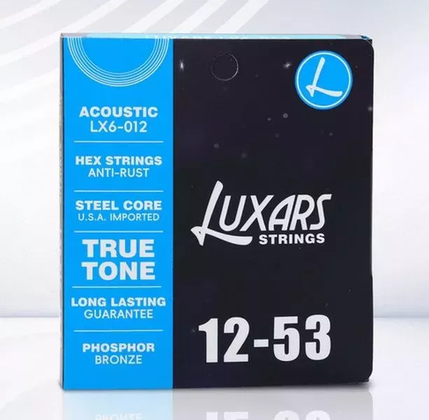 Luxars LX6-012 Комплект струн для акустической гитары, фосфорная бронза, 12-53 Luxars LX6-012 Комплект струн для акустической гитары, фосфорная бронза, 12-53