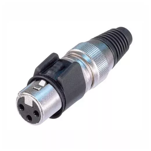 NEUTRIK NC3FX-HD Разъем XLR female кабельный NEUTRIK NC3FX-HD Разъем XLR female кабельный