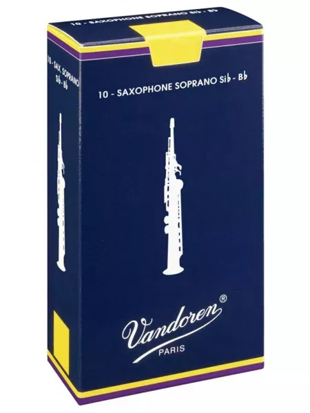 Vandoren SR2015 Трости для саксофона Сопрано Традиционные №1.5 Vandoren SR2015 Трости для саксофона Сопрано Традиционные №1.5