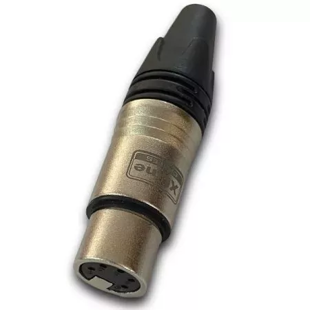 XLINE Cables RCON XLR5F 17 Разъем XLR МАМА кабельный никель 5pin Цвет: хром XLINE Cables RCON XLR5F 17 Разъем XLR МАМА кабельный никель 5pin Цвет: хром