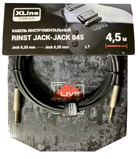 Xline Cables RINST JACK-JACK 045 Кабель инструментальный 2xJack 6,35mm mono длина 4.5м Xline Cables RINST JACK-JACK 045 Кабель инструментальный 2xJack 6,35mm mono длина 4.5м
