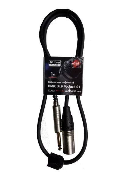 Xline Cables RMIC XLRM-JACK 01 Кабель микрофонный XLR 3 pin male - JACK 6.3 mono длина 1м Xline Cables RMIC XLRM-JACK 01 Кабель микрофонный XLR 3 pin male - JACK 6.3 mono длина 1м