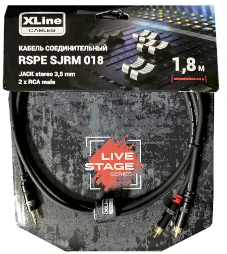 Xline Cables RSPE SJRM018 Кабель специальный JACK stereo 3.5mm - 2 x RCA male, длина 1,8 м Xline Cables RSPE SJRM018 Кабель специальный JACK stereo 3.5mm - 2 x RCA male, длина 1,8 м